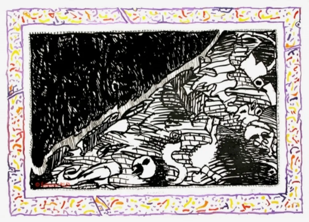 Radierung Und Aquatinta Alechinsky - Sans l'écorce B