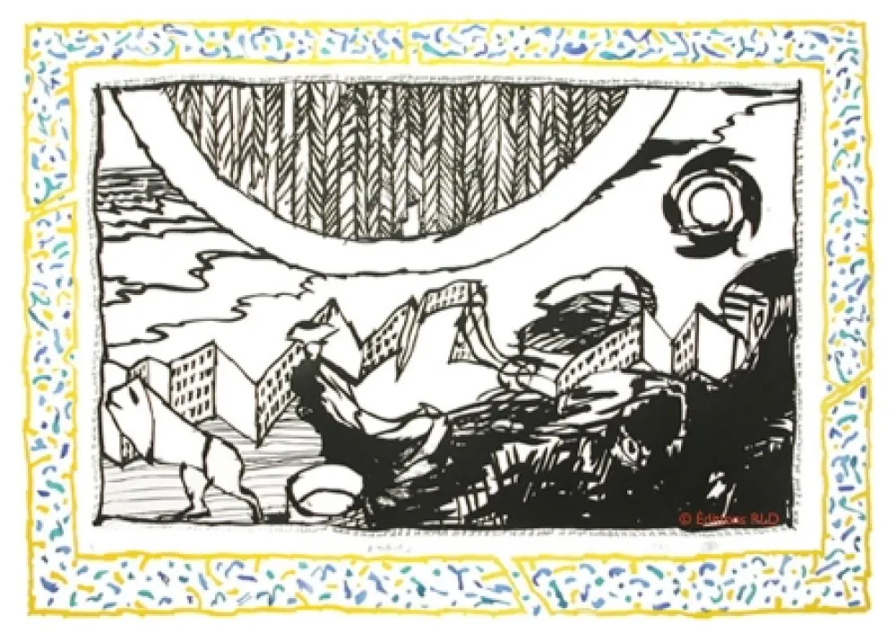 Radierung Und Aquatinta Alechinsky - Sans l'écorce D