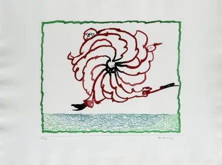 Radierung Alechinsky - Sans titre