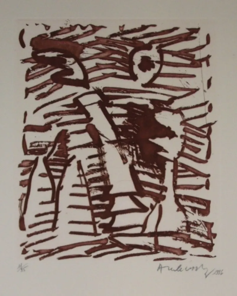 Radierung Und Aquatinta Alechinsky - Sans titre