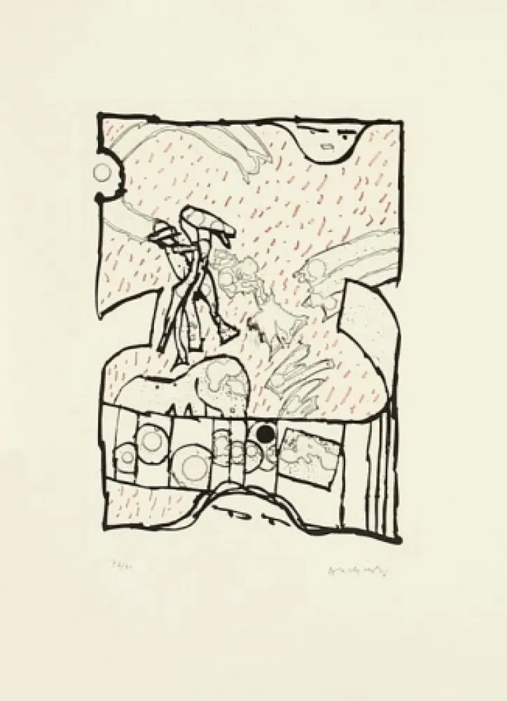 Radierung Und Aquatinta Alechinsky - Sans Titre