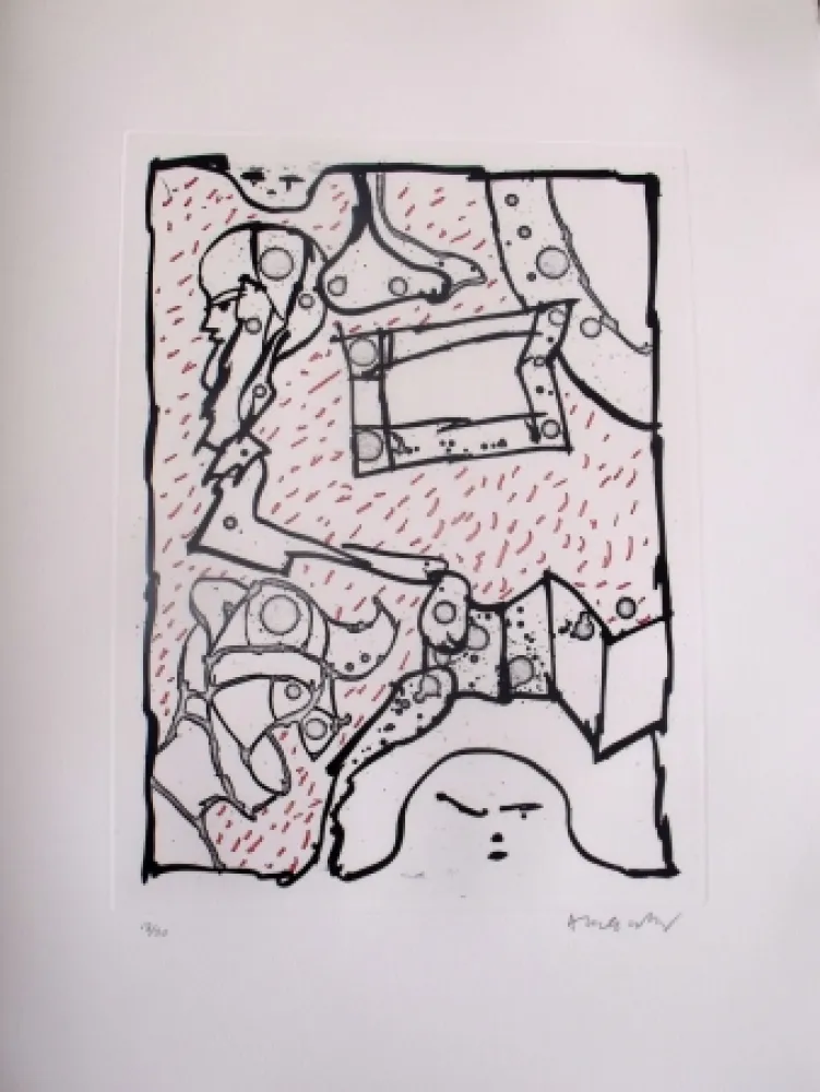 Radierung Und Aquatinta Alechinsky - Sans Titre