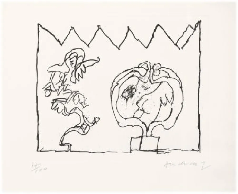Radierung Alechinsky - Sans titre