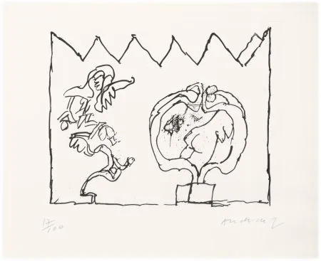 Radierung Alechinsky - Sans titre