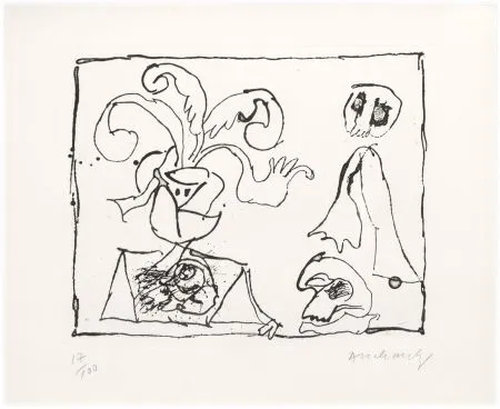 Radierung Alechinsky - Sans titre