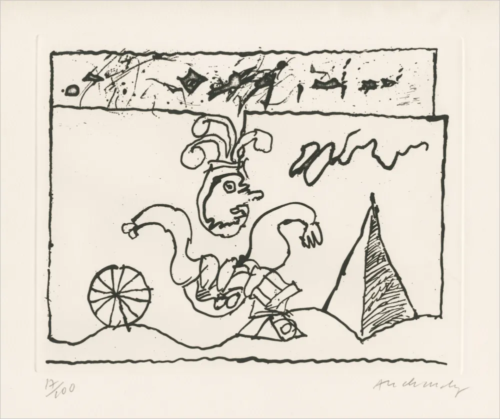 Radierung Alechinsky - Sans titre