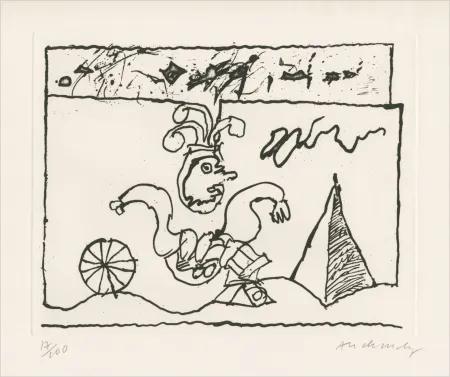 Radierung Alechinsky - Sans titre