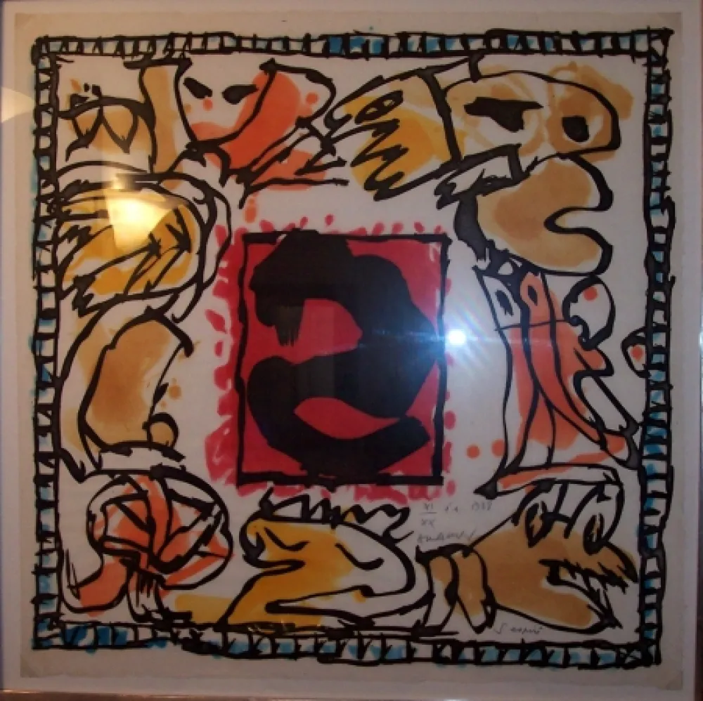 Radierung Und Aquatinta Alechinsky - S'aspire