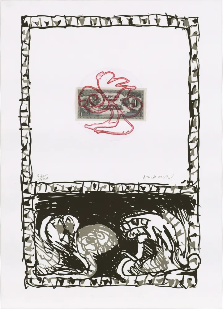 Radierung Alechinsky - Serpent 03