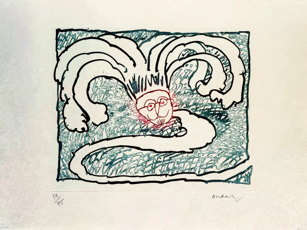 Radierung Und Aquatinta Alechinsky - Serpent de Binche