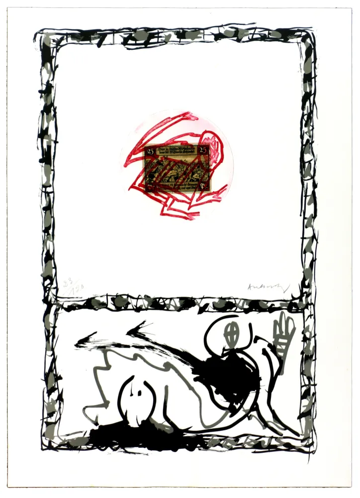 Radierung Alechinsky - Serpent I