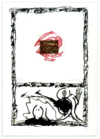 Radierung Alechinsky - Serpent I