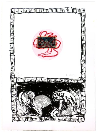 Radierung Alechinsky - Serpent V