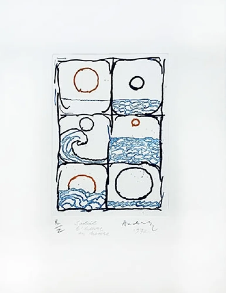 Stich Alechinsky - Soleil d'heure en heure