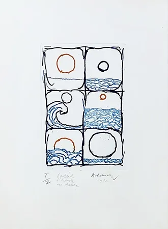 Stich Alechinsky - Soleil d'heure en heure