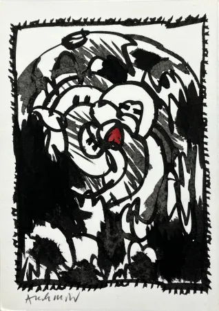 Keine Technische Alechinsky -  Tête Bêche, 1987