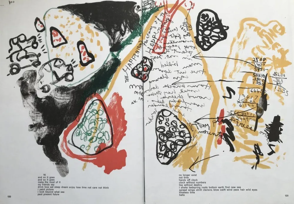 Lithographie Alechinsky - The Happening (One Cent Life)