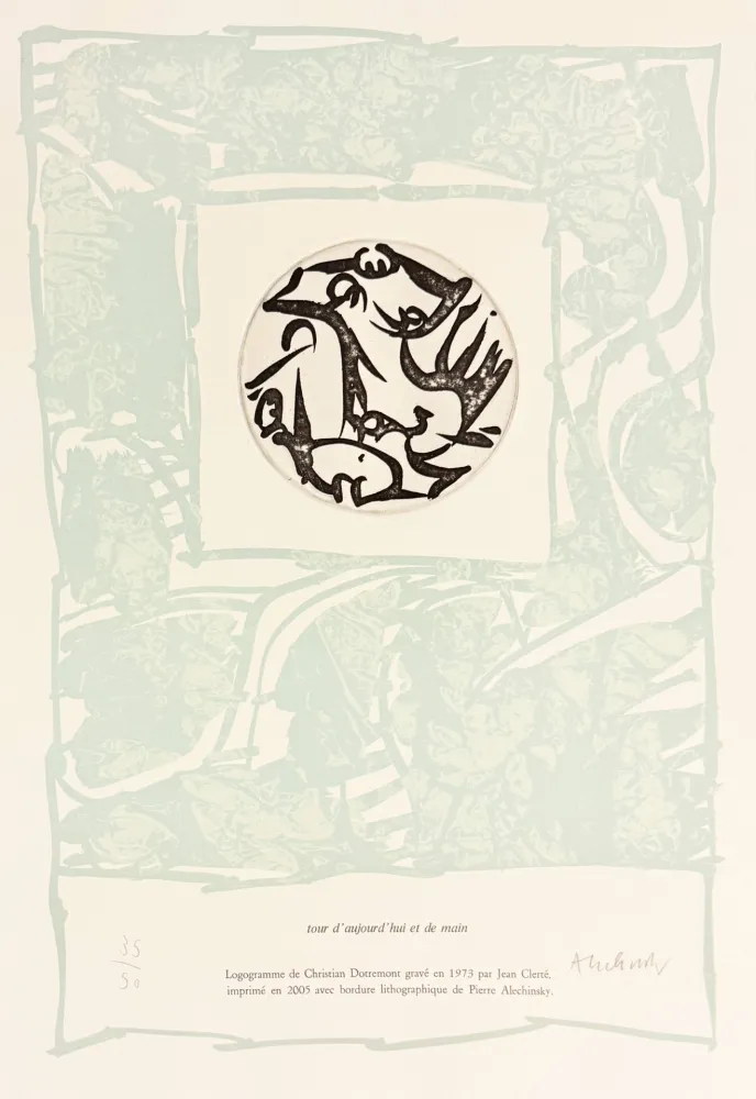 Radierung Alechinsky - Tour d'aujourd'hui