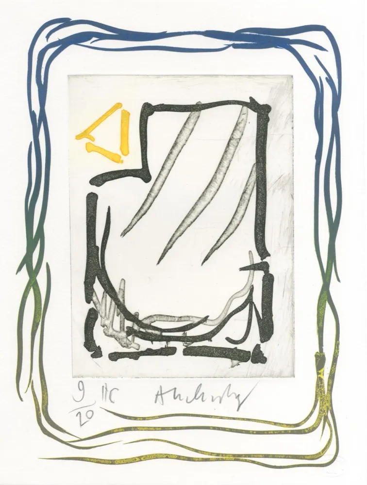 Radierung Alechinsky - Triade