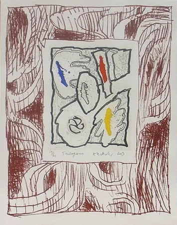 Holzschnitt Alechinsky - Trilogisme