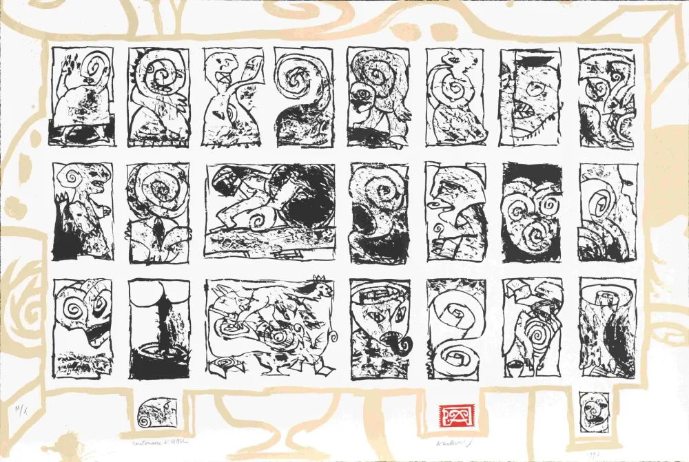 Siebdruck Alechinsky - Ubu Roi