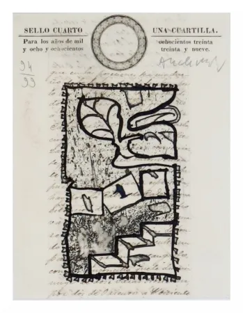 Radierung Alechinsky - Una Cuartilla