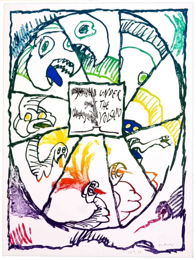 Lithographie Alechinsky - Under de Volcano