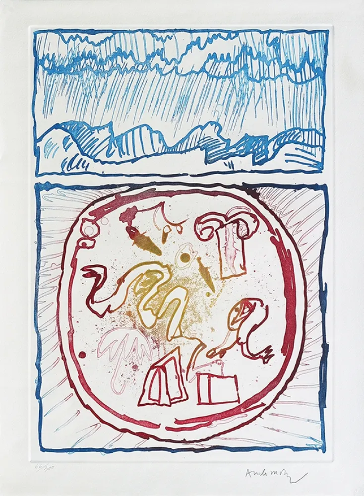 Radierung Alechinsky - Underground