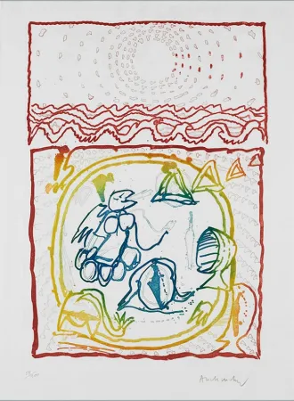 Radierung Alechinsky - Undersea