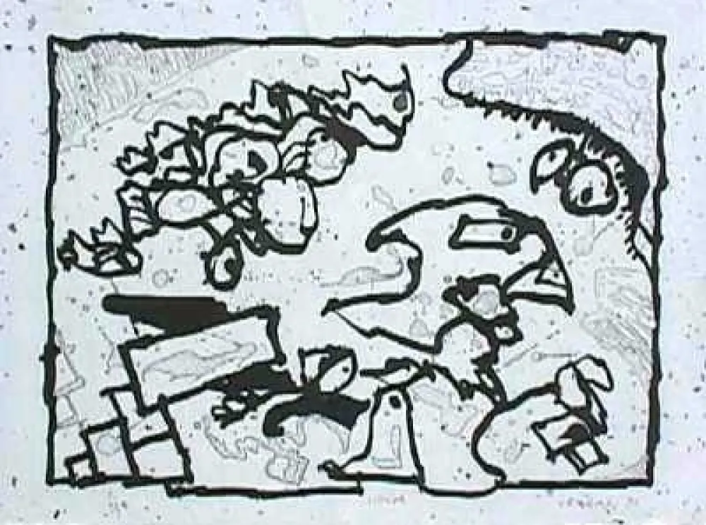 Stich Alechinsky - Vibrions (N&B)