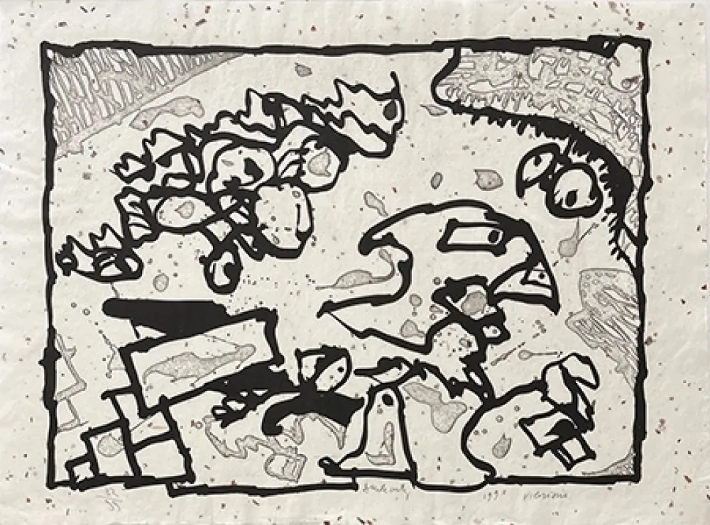 Stich Alechinsky - Vibrions noir