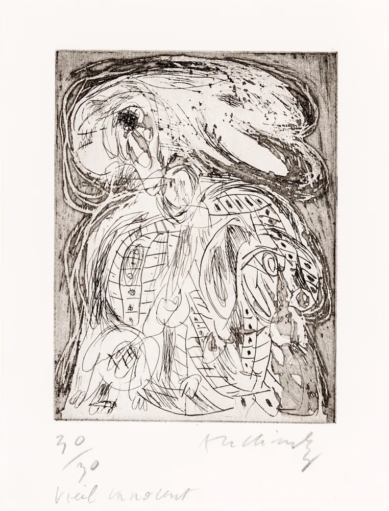 Radierung Alechinsky - Vieil innocent