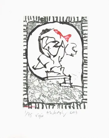 Radierung Alechinsky - Vigie