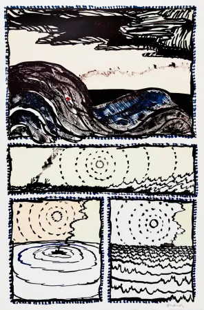 Lithographie Alechinsky - Volturno II