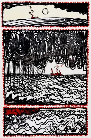 Lithographie Alechinsky - Volturno III