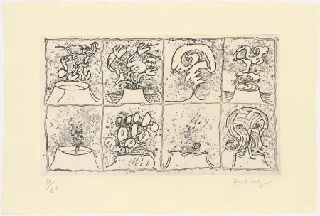 Radierung Alechinsky - Vulcanalyses 02