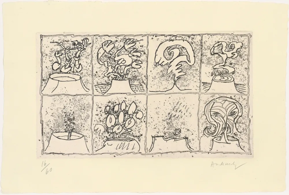 Radierung Alechinsky - Vulcanalyses 02