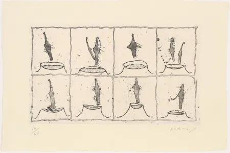 Radierung Alechinsky - Vulcanalyses 04