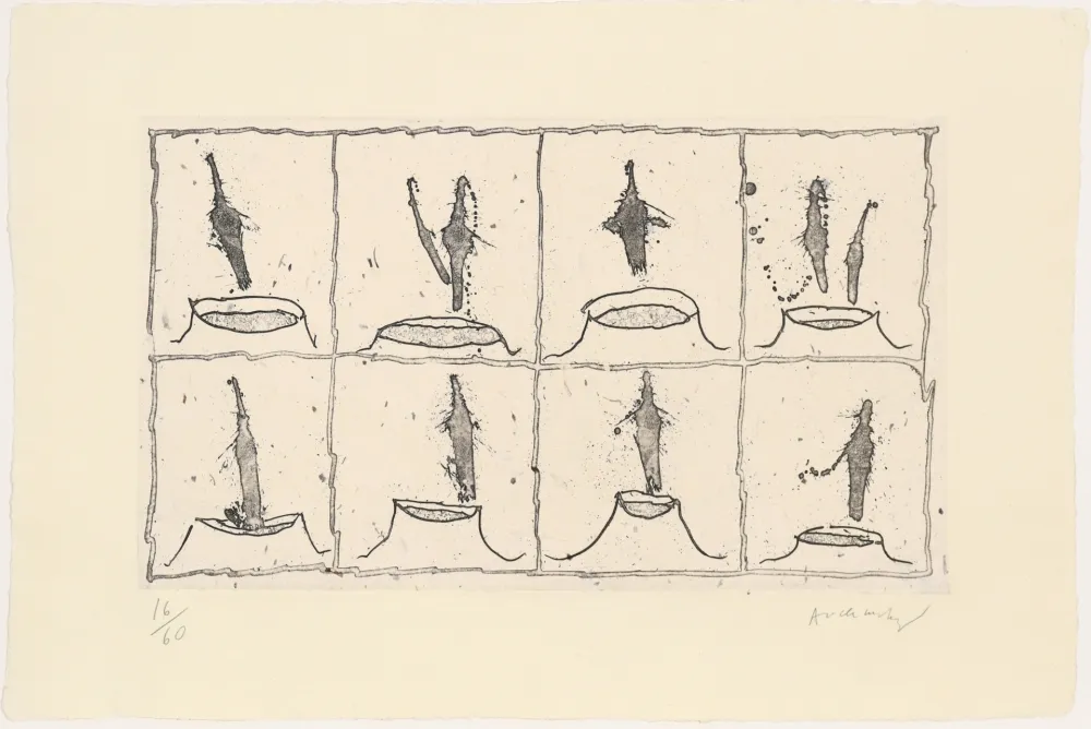 Radierung Alechinsky - Vulcanalyses 04