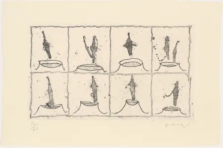 Radierung Alechinsky - Vulcanalyses 04