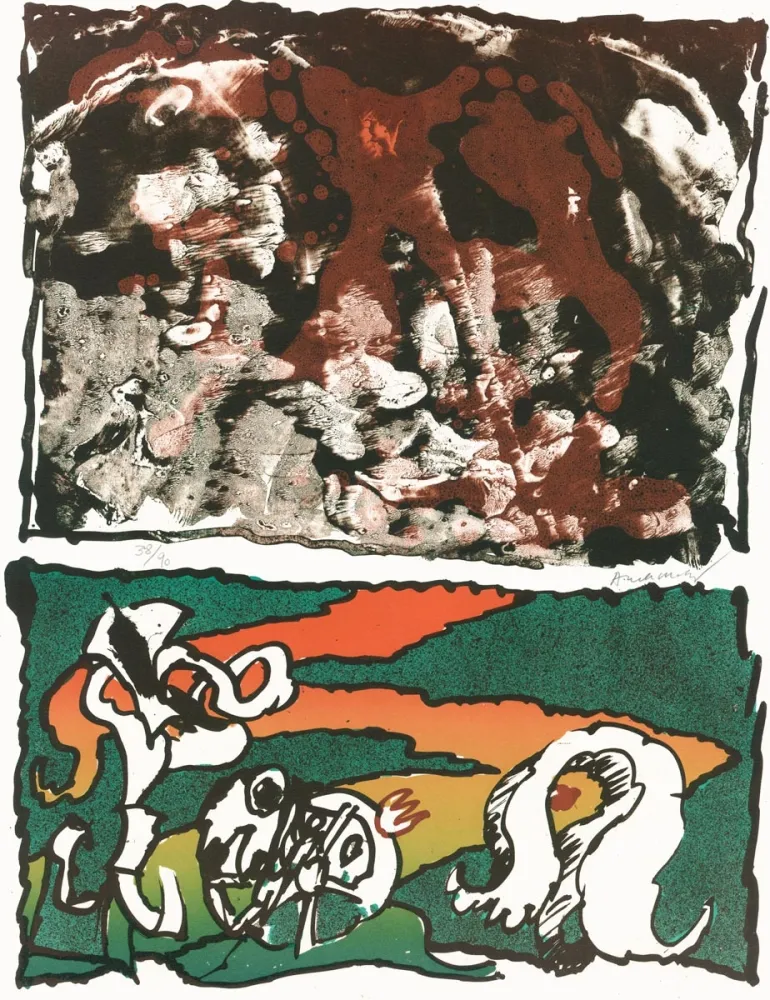 Lithographie Alechinsky - Vulcanologies