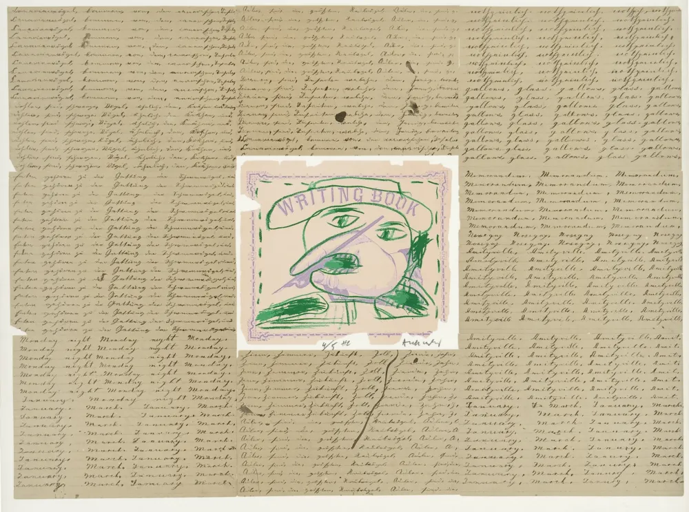 Lithographie Alechinsky - Writing book