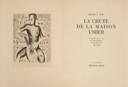 Illustriertes Buch Alexeïeff - E. Poe : LA CHUTE DE LA MAISON USHER. 10 eaux-fortes originales (1929).