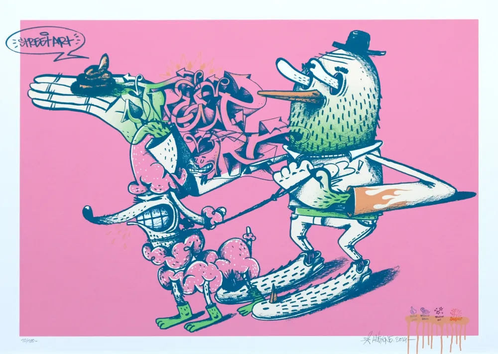 Siebdruck Alexone - Streetart