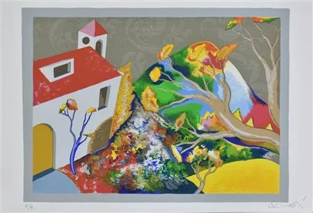 Lithographie Alinari - Cascinale