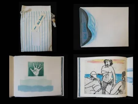 Illustriertes Buch Allix - The Beach, a short story