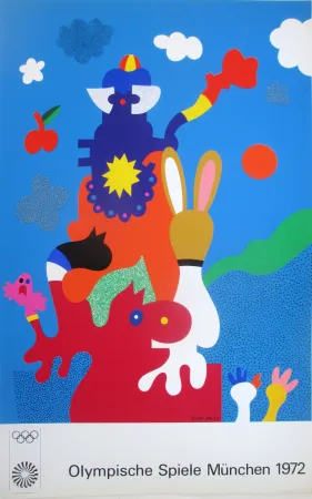 Siebdruck Alt - OL 1972 - original colour silkscreen