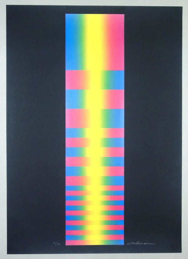 Lithographie Alviani - Untitled