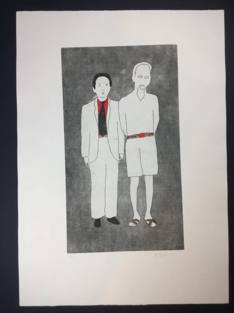 Radierung Und Aquatinta Angeli - Untitled 