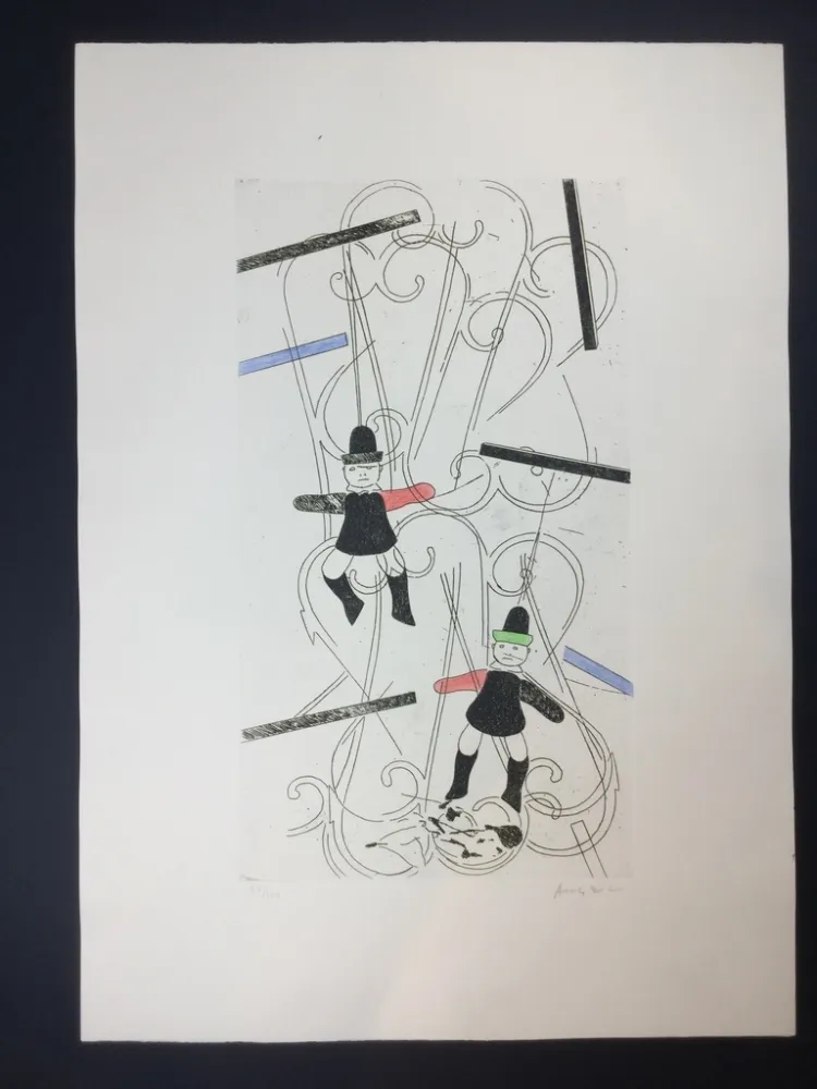 Radierung Und Aquatinta Angeli - Untitled 